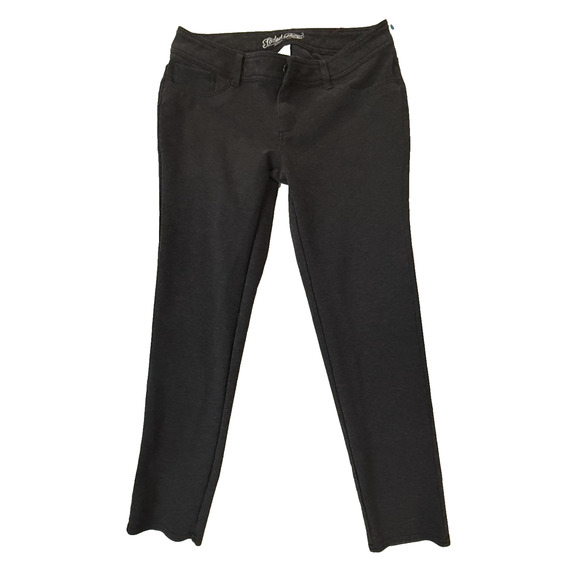 Faded Glory Jeans Womens 10 Dark Gray Skinny Stretch Jeggings Pants Dark Wash - Picture 1 of 6